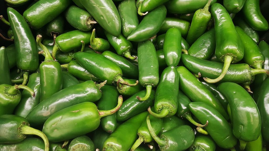 roasted jalapenos at Roasted chiles on Maui